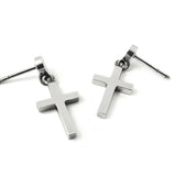 ナイーブクロスD-1シルバーイヤリング / Naive Cross-D1 silver earring (4593039802486)