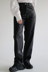 エンボレザーパンツ/Embo Leather Pants (2color)