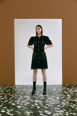 Lace shirt dress