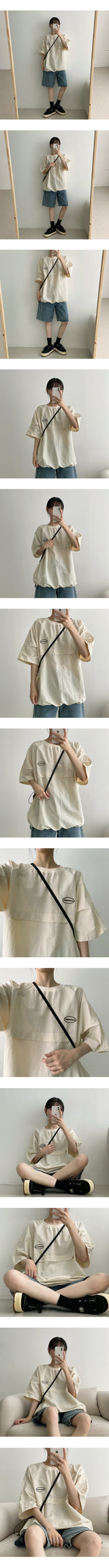 ナイロンストリングショートスリーブTシャツ / Nylon String Short-Sleeved T-Shirt