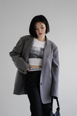 サイドシティクロップTシャツ / Side City Crop T-shirt (2color)