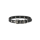 Stud Leather Choker - BLACK