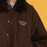 P.T.C バーシティージャケット/P.T.C VARSITY JACKET_BROWN