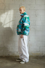 ロマンティックロゴパッディングジャンパー/BSR2223FWJK009 ROMANTIC LOGO PADDING JUMPER GREEN BLUE