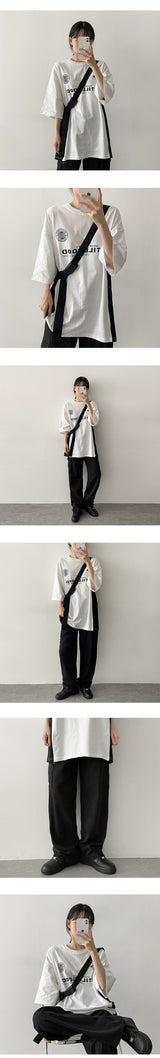 スチールカラーショートスリーブTシャツ / Steel Color Short-Sleeved T-Shirt