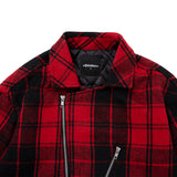 プレードバイカージャケット / PLAID BIKER JACKET