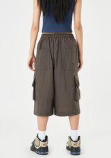 Kant cargo nylon capri pants