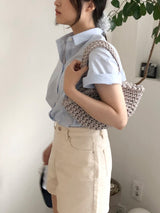 バスケットバッグ/basket bag (gray)