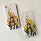 Yellow Tulip / hard matt case iPhone Galaxy (6587991425142)