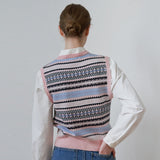 インディージャガードベスト / Indie jacquard vest