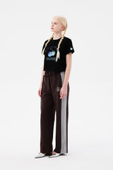 チェリーアーチロゴクロップTシャツ / CHERRY ARCH LOGO CROP T-SHIRT [BLACK]