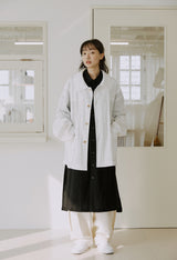 ユニセックスダッフルジャケット / unisex duffle jacket white