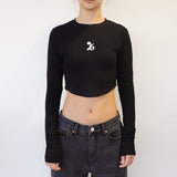 シンボルクロップ長袖Tシャツ