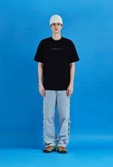 ロゴリーフTシャツ/ブラック