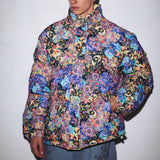 ソーラーボールフラワーフレイムリバーシブルダウンジャケット/SOLARBALL FLOWER FLAME REVERSIBLE PUFFER BLACK