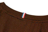 ストライプエアコンフォートショートスリーブTシャツT68/Striped Air Comfort Short Sleeved T-Shirt T68 Orange