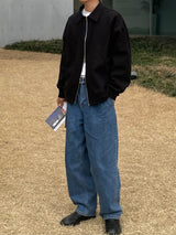 Melange twoway jacket