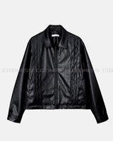 イーノックスクエアウィンクルレザージャケット / ENOC Square Winkle Leather Jacket (2 colors)