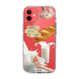 ブレッドアンドミルクジェリースマホケース/Bread and milk jelly case