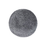 Stud Logo Wool Knit Beret Darkgray