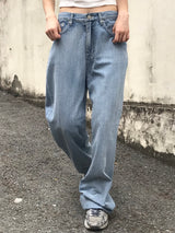 Wander brushed denim pants