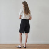 2タックバルミューダハーフパンツ / Two-tuck bermuda half pants