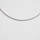 シルバーテニスネックレス / silver tennis necklace (yellow gold plated / platinum gold plated)