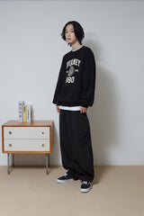 ナイロンロングバルーンパンツ/Nylon Long Balloon Pants (Black)