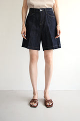 サマーラインジーンズ／リネンインディゴショートパンツ / SUMMER LINE JEANS / LINEN INDIGO SHORT PANTS