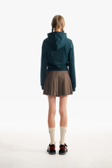スモールチェリークロップフーディージップアップ／SMALL CHERRY CROP HOODIE ZIP UP [DARK GREEN]