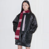 STRIPE MUFFLER_BURGUNDY PINK