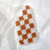 CHECKERBOARD HARD JELL CASE_YELLOW