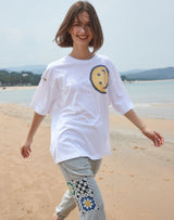 【OUTLET】SM:]E プリントオーバーサイズTシャツ WHITE