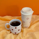 キューピッドゴム パターンタンブラー 453ml