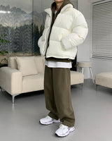 90'sキューブランプナッピングテーパードパンツ / 90's Cube Lamb Napping Tapered Pants (5 colors)