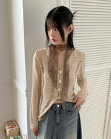 ラジャーパッチデニムロングスカート