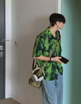 Tension Mold Hawaiian Short Sleeve Shirt (2color)