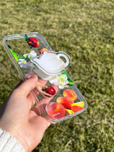 スプリングピクニックジェリースマホケース/Spring picnic jelly case