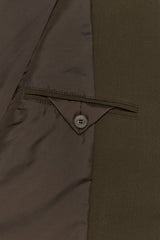 OVERFIT CUT OFF BLAZER [BROWN]
