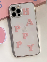 ヘプビピンクトランスペアレントケース / Hepbi pink transparent case