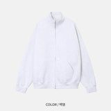 Todd Oversized Fit Composite Paper High-Neck Zip-Up (4color)