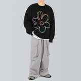 Clover Embroidered Knit