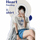 ハウトゥーハートクロップ半袖Tシャツ / How to Heart Crop Short Sleeve Tee