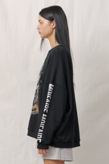  RETRO SWEATSHIRT / BLACK