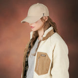 Silver stud over fit ball cap