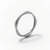 Evening Wave Ring Silver