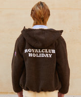フリースオーバーサイズジャケット/RCH fleece oversized Jacket brown