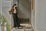 ウールツイルセットアップパンツ/WOOL TWILL SETUP PANTS_DEEP KAHKI