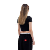 939 LOGO CROP TOP (BLACK)