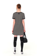 V NECK STRIPE OPS (GRAY)